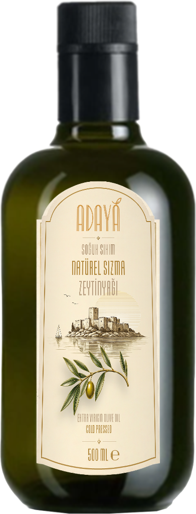 ADAYAĞ 500 ml Natürel Sızma Zeytinyağı Şişesi
