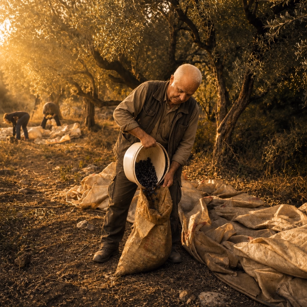 ADAYAĞ zeytin hasadı